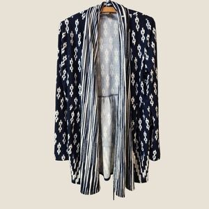 Anthropologie Martingale Cardigan | One September Navy & White Sz S